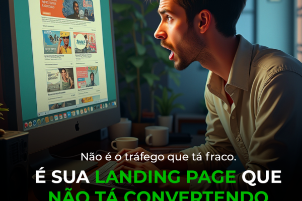 É sua landing page que não tá convertendo. Checklist direto pra você identificar (ou corrigir) agora.