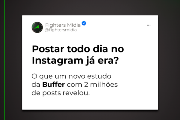 A regra de "postar todo dia" no Instagram morreu? Analisamos o novo estudo da Buffer e revelamos os principais insights para você definir a frequência de posts ideal para o seu negócio com base em dados.